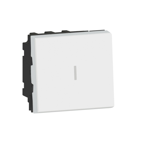 Mosaic - Interruptor Bipolar - 20AX-250V- ligad.de parafusos - 2 mód. - branco