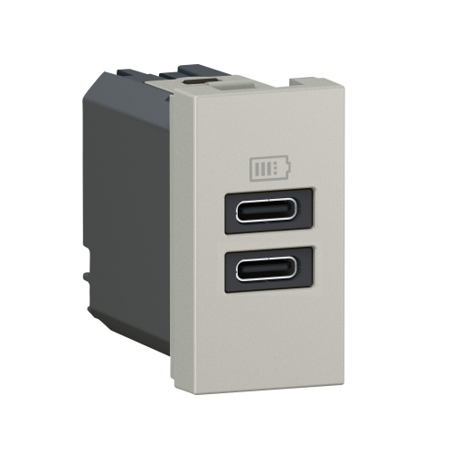 MOSAIC USB CC 1MD 3A 15W ALUM