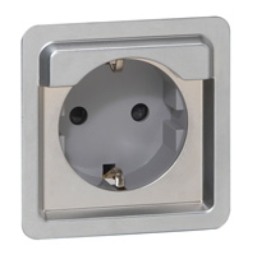 Soliroc - Tomada de corrente 16 A - 250 V - 2PT tipo Schuko sem tampa IP 20