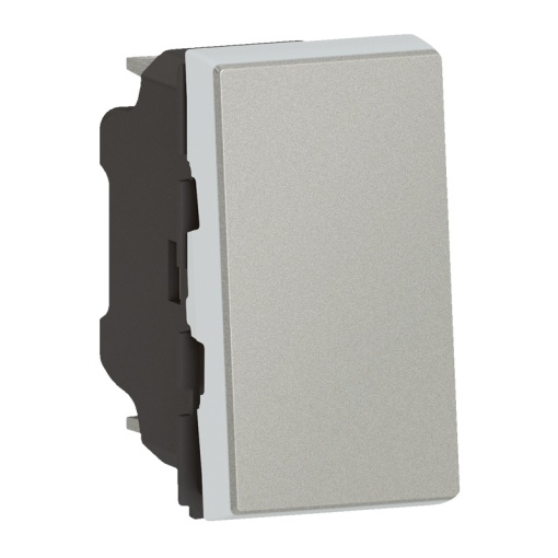 Mosaic - Comutador de escada Easy-Led - 10AX-250V - 1 módulo - alumínio