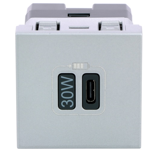 MOSAIC CARREG.USB-C 30W 2M ALU
