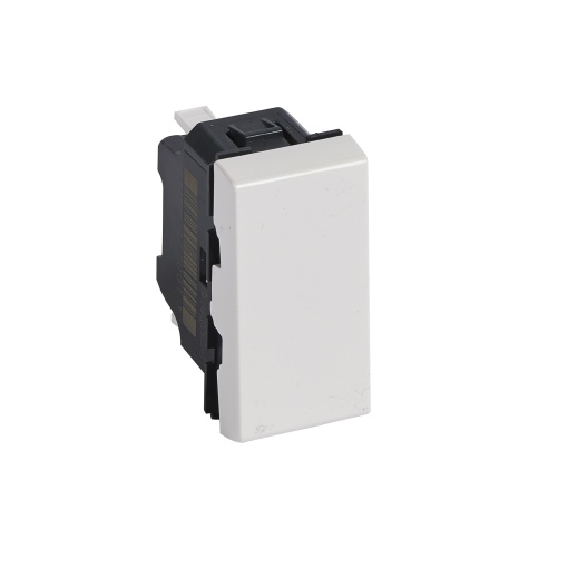Mosaic - Comutador de escada Easy-Led - 10AX-250V - 1 módulo - branco