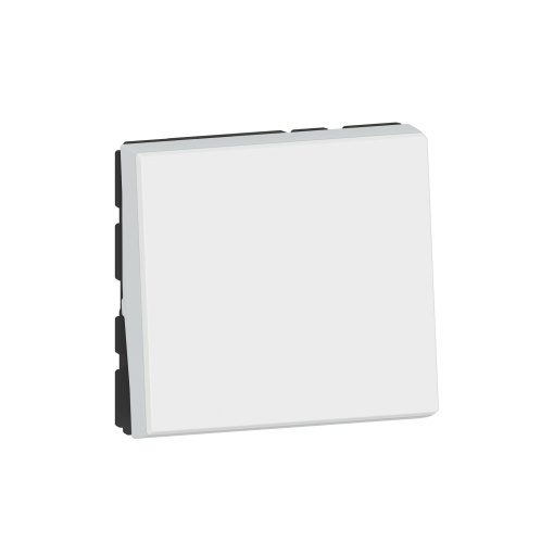 Mosaic - Comutador de escada Easy-Led - 10AX-250V - 2 módulos - branco