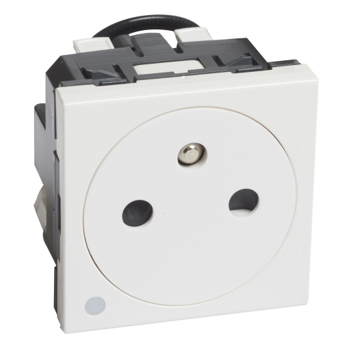 Mosaic - Tomada 2PT FB à face- 2 módulos - Branco Antibacteriano