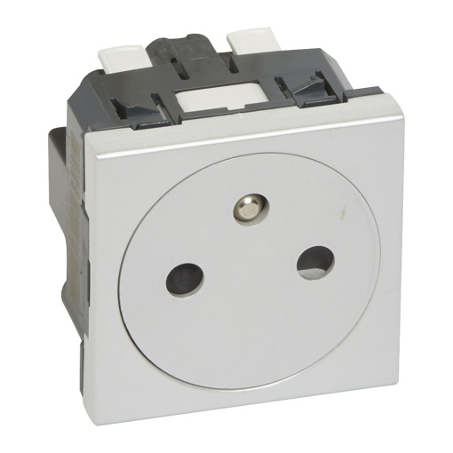 Mosaic - Tomada 2PT - standard Francês - alumínio