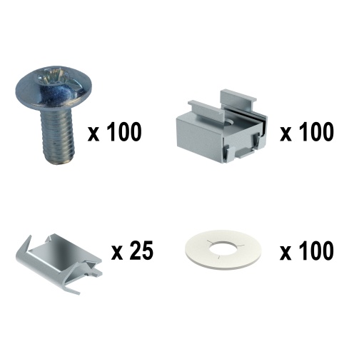 Kit de 100 parafusos