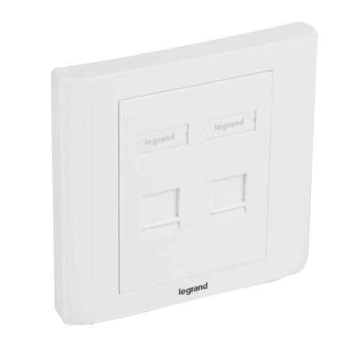 Placas frontais keystone RJ 45 Linkeo - 2 portas