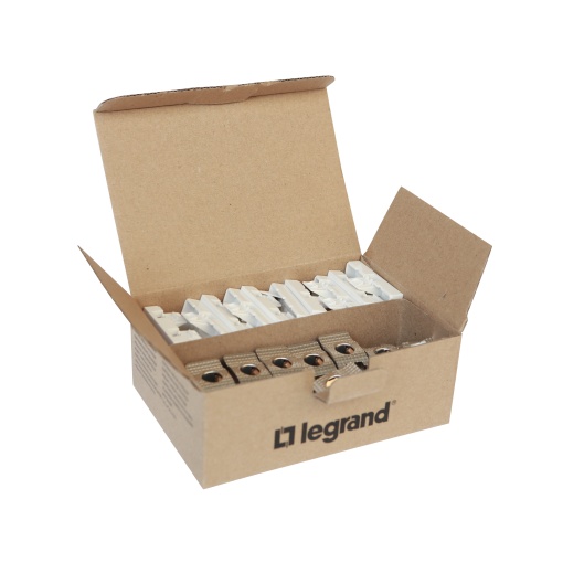 Adaptador 2 módulos, 1 porta  10 conectores RJ 45 Cat. 6A STP