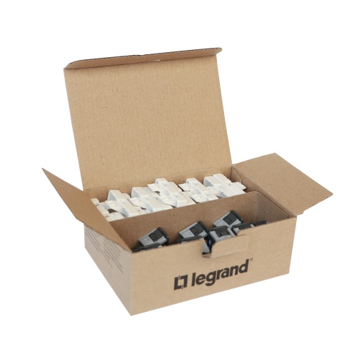 Adaptador 2 módulos, 1 porta  10 conectores RJ 45 Cat. 6 FTP