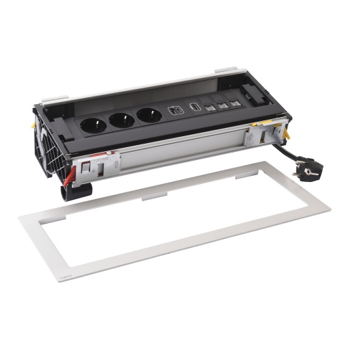 Incara Flip-up - 3x2PT Schuko  3xRJ45 C6 UTP  1xHDMI  1xUSB AC - 12 módulos
