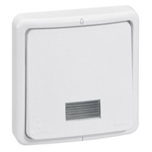 Plexo 66 - Interruptor Bipolar com visor - 20 A - Encastrar - IP66IK08 - Branco