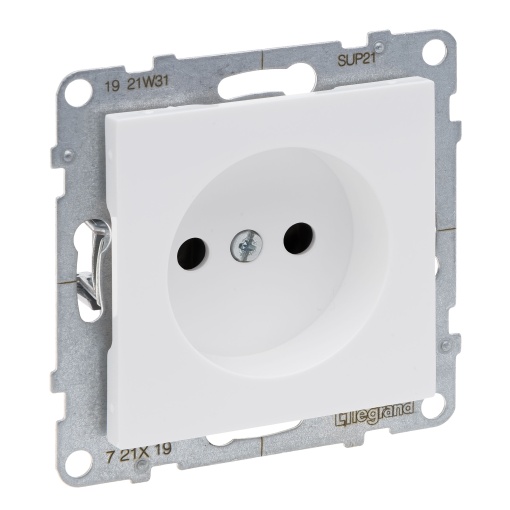 Suno - Tomada 2P, 16 A - 230 V, ligadores parafusos, Branco