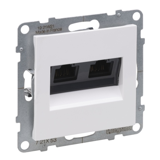 Suno - Tomada dupla 2 x RJ45 cat. 6 - UTP, Branco