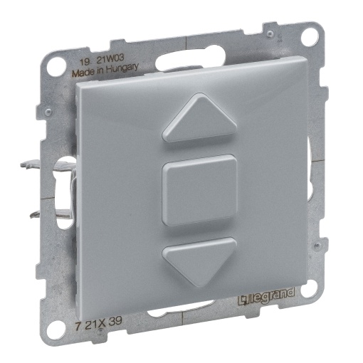 Suno - Interruptor de estores, 6 AX - 250 V, ligad. automáticos, Alumínio