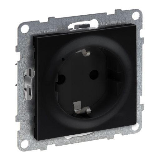 Tomada de energia conectada - 2PT tipo Schuko - New Suno with Netamo - Preto