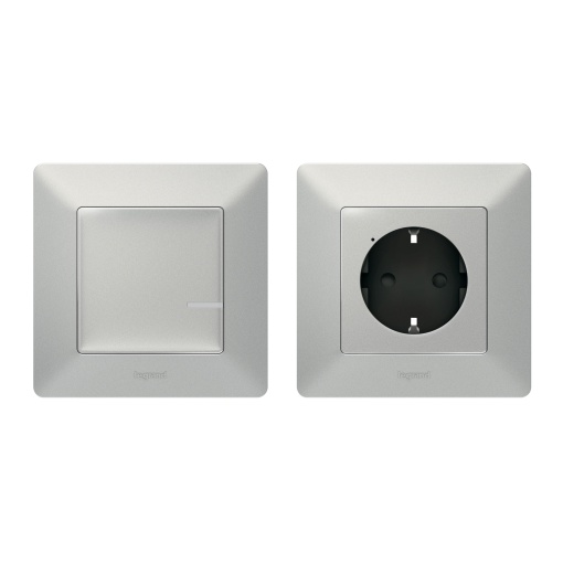Pack pronto a utilizar criar uma tomada de energia com interruptor alum. VLWN