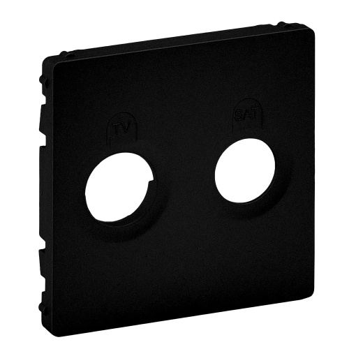 Valena Life - Centro para tomadas TVSAT - Preto mate