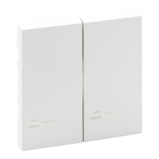 Niloé Step - Teclas duplas com visor par - Branco mate