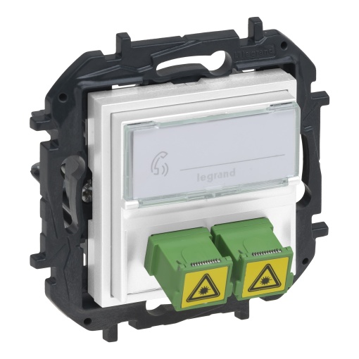 Niloé Step - Tomada de Fibra ótica - SCAPC - Simplex - Branco mate