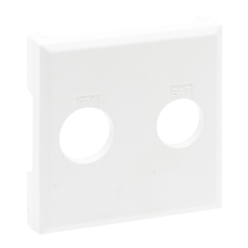 Niloé Step - Centro para tomadas TVSAT - Branco mate