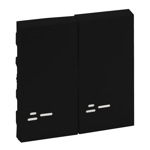 Niloé Step - Teclas duplas com visor par - Preto mate