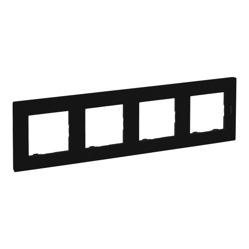 Niloé Step - Quadro Quádruplo horizontalvertical - Preto mate