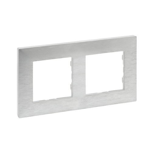 Niloé Step - Quadro Duplo horizontalvertical - Alumínio escovado