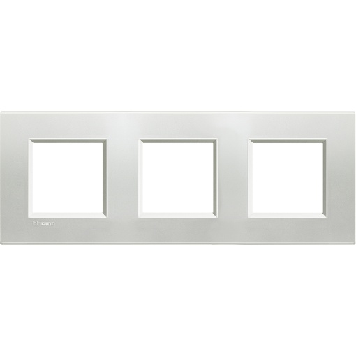 Livinglight - Quadro triplo H  V - Prata