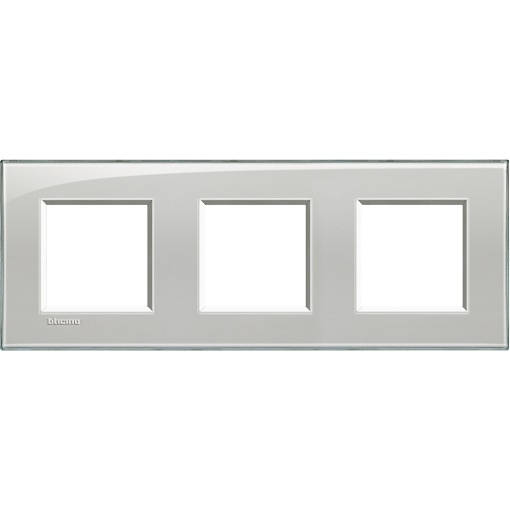 Livinglight - Quadro triplo H  V - Cinzento gelo