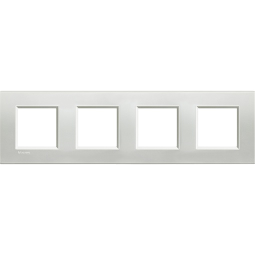 Livinglight - Quadro quádruplo H  V - Prata