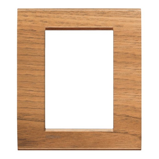 Livinglight - Quadro para 3  3 módulos - Nogueira