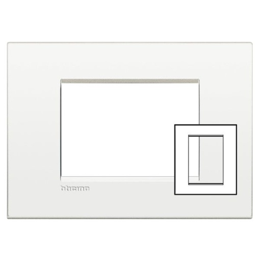 Livinglight AIR - Quadro para 3  3 módulos - Branco
