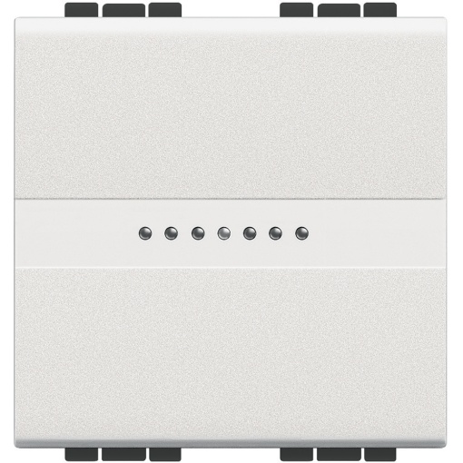 Livinglight - Inversor de grupo iluminável - Comando axial - Branco, 2 módulos