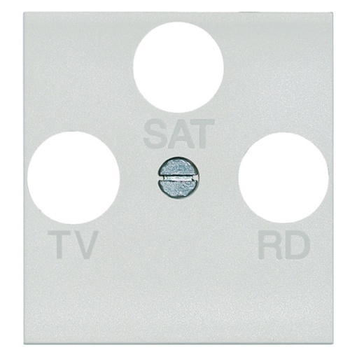 Livinglight - Adaptador espelho central TVRDSAT - Branco, 2 módulos