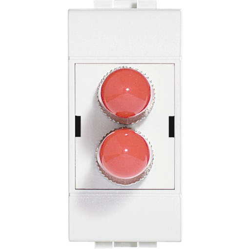 Livinglight - Conector ST para cabo fibra ótica - 1 módulo - branco