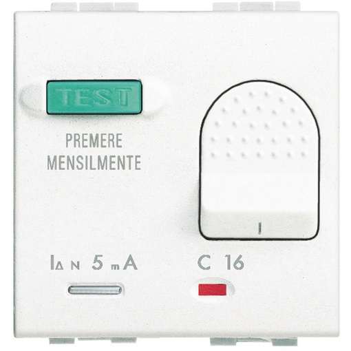 Livinglight - Interruptor automático diferencial 16A - Branco, 2 módulos