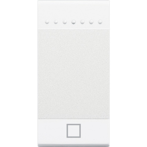 Livinglight MyHOME - Tecla com símbolo STOP - Branco, 1 módulo