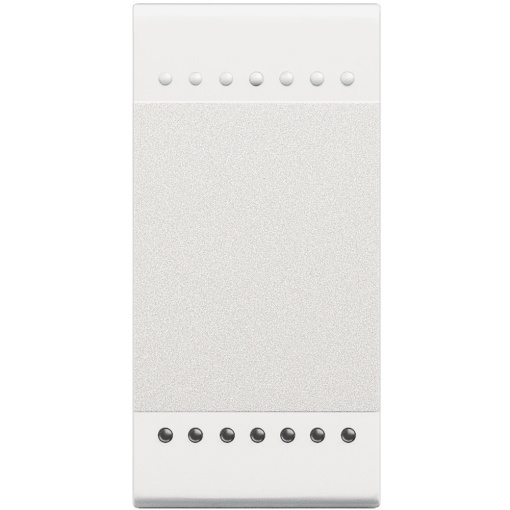 Livinglight MyHOME - Tecla neutra iluminável - Branco, 2 módulos