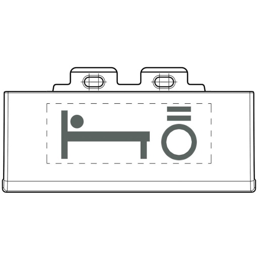 Livinglight - Tecla basculante personalizável Kit difusor - Branco - 1 módulo