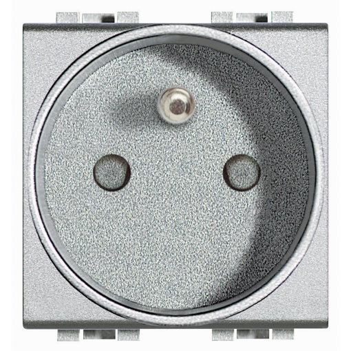 Livinglight - Tomada 2PT standard francês - Tech, 2 módulos