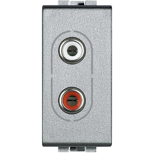 Livinglight - Tomada áudiovídeo - RCA x 2 - Tech - 1 módulo