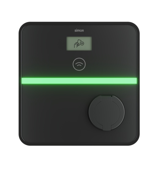Simon XENON Punto de Recarga de Pared con Toma T2Trifásico 22 kW  Automático y Diferencial