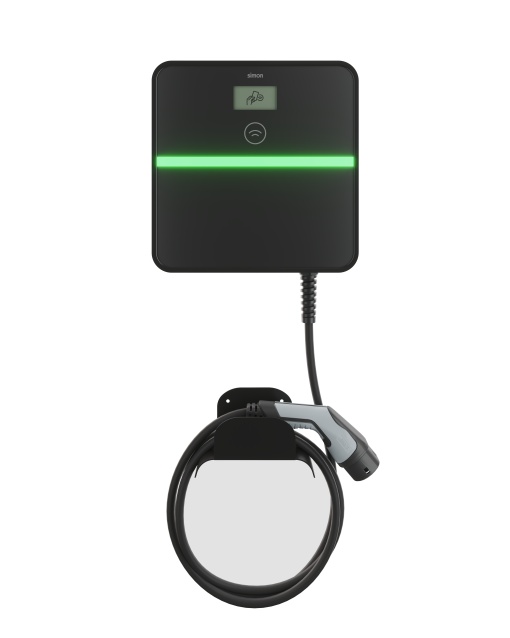 Simon XENON Punto de Recarga de Pared con Cable de 6m T2 7,4 kW Monofásico  Automático y Diferencial