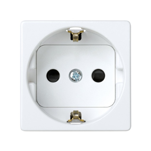 Base de enchufe schuko 16 A 250V con dispositivo seguridad y embornamiento rápido blanco Simon 27 Play