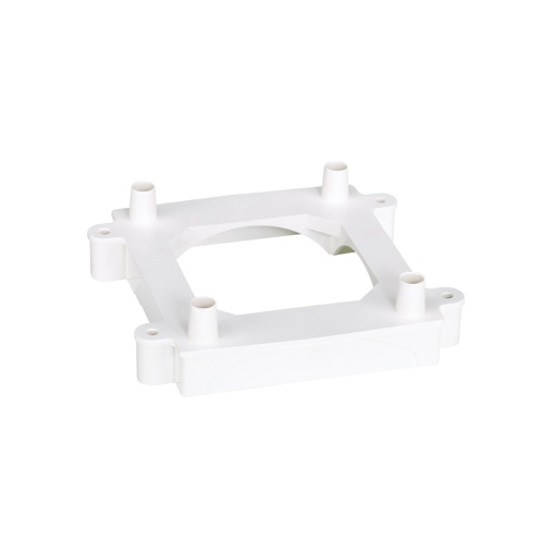 Zócalo de entrada canal de suelo 1 cara 85x18 mm para fijación de torreta de plástico de 2 caras blanco Simon 500 Cima