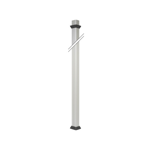Columna aluminio de 2 caras y 3 metros de longitud y embellecedores grafito Simon 500 Cima