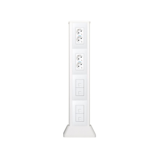 Minicolumna blanco de 2 caras para 8 elementos por cara blanco Simon 500 Cima