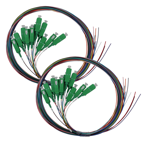 24 Chicote pigtails SCAPC, monomodo SM, LSFH de interior