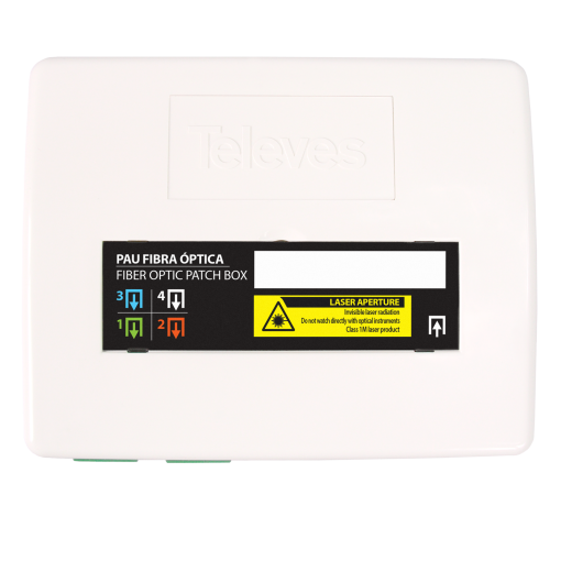 RC de fibra óptica De 1 a 4 saídas. Inclui 2 adaptadores SCAPC