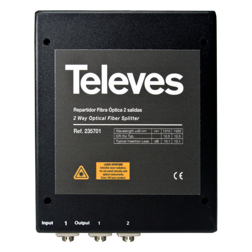 FCUPC 2W optical splitter 1260...1650nm 4dB